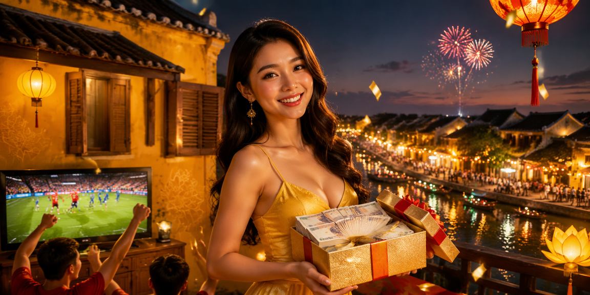 Người dùng tại Hội An trải nghiệm cá cược trực tuyến vào buổi tối tại chợ đêm
