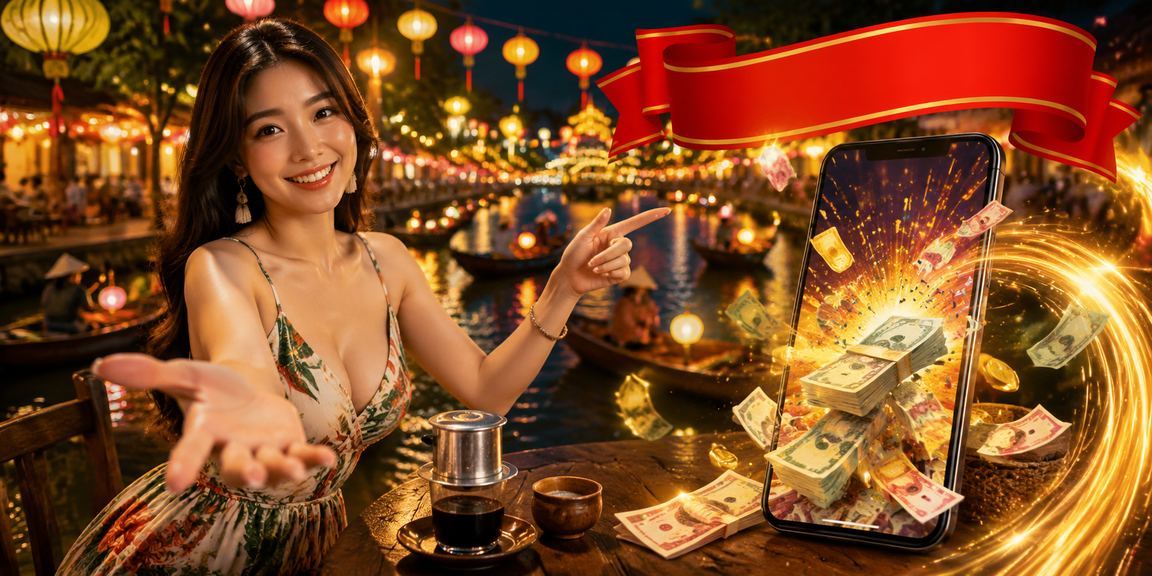 Người chơi thư giãn tại quán cà phê Hội An, tận hưởng giải trí có trách nhiệm