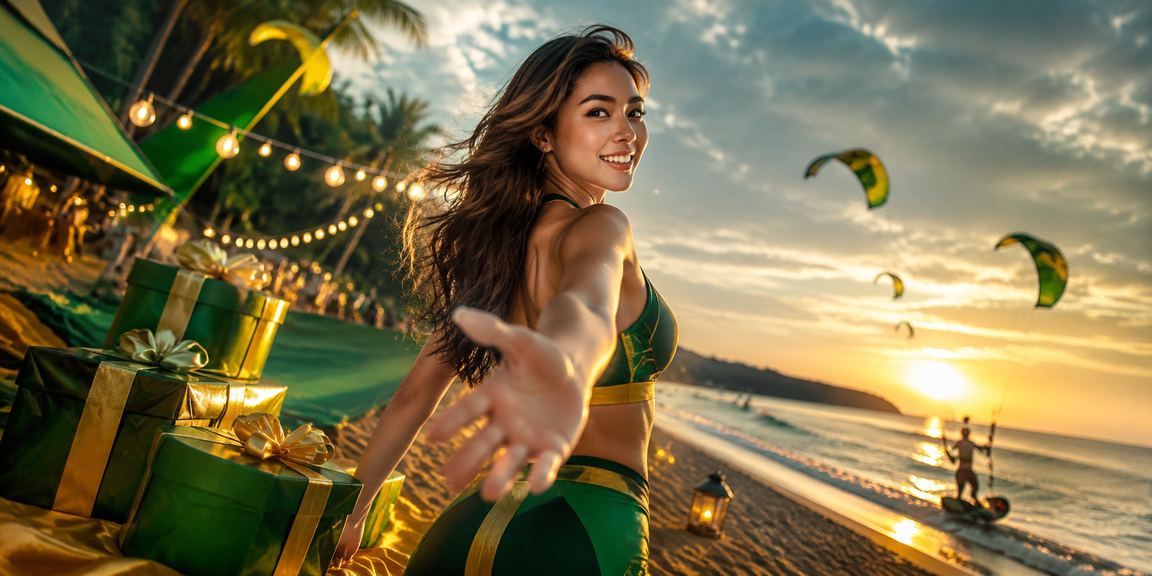 Khách du lịch tại Mũi Né thư giãn và trải nghiệm casino trực tuyến trên bãi biển