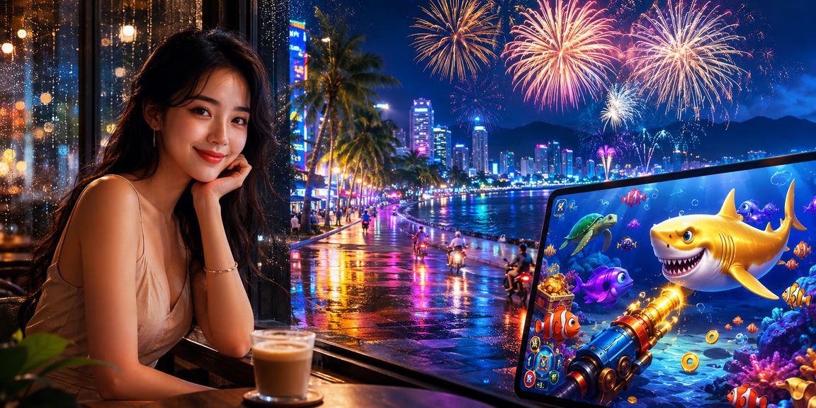 Người dùng tại Nha Trang chơi bắn cá trực tuyến bên tách cà phê buổi sáng